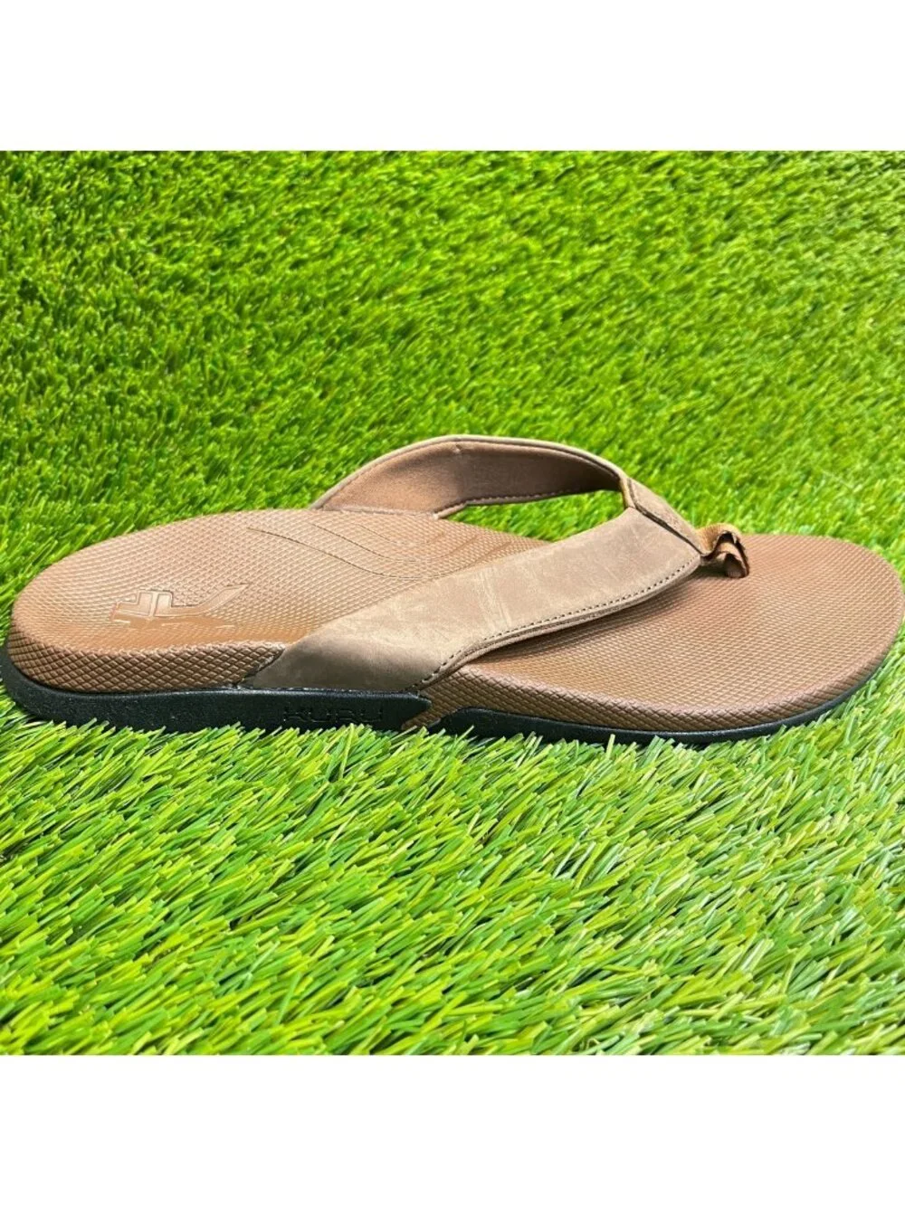 Kuru Kala 2 Mens Size 10 Brown Beach Walking Outdoor Flip Flop Thong Sandals